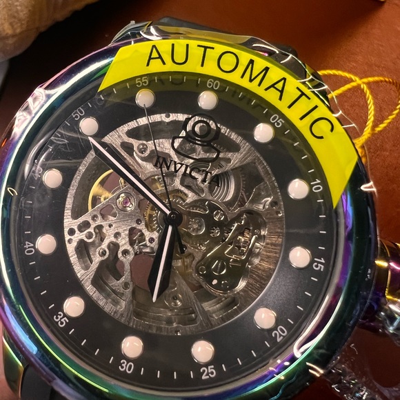 Invicta Russian Diver 39168 Mens Iridescent Silicone Automatic Skeleton Watch - Picture 6 of 7